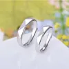 Bague de fiançailles en argent Sterling 925 pour femmes et hommes, alliance de mariage, anneaux de Couple ouverts et réglables, 9843235