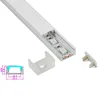 10 x 2 m sets / lot U vorm aluminium led profiel 8 mm lang verzonken led aluminium kanaal voor muurplafondlampen