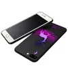 Lichtgevende beschermende hoesje voor iPhone 7 plus 8 plus gloed in de donkere reliëf schilderij fluorescerende kleur veranderende slanke harde achterkant