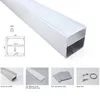 100 X 1M sets/lot 6000 series led aluminum profile channel and new arrival large square alu extrusion for suspension or pendant lighting