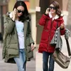 Jaqueta de inverno Mulheres 2018 Nova Europa estilo moda solto médio longo outono inverno plus size para baixo algodão parkas lady casaco m0514 s18101504