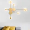 Postmodern LED Wall Lights Art Living Matsal Dekorativ lampa Creative Corridor Simple Nordic Wall Sconce Bedside Lighting298Z