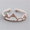 New Arrival Mountain Pierścień Regulowane Srebrne Gold Pierścionki Cute Finger Moda Biżuteria dla kobiet 3 Kolory