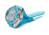 Raucherrohre kreativer Uhren Armbandwatch Metallm￼hle, tragbare zweischicht elektronische Uhrenrauchschneider