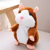 Talking Hamster Plush Toys Electric Walking Hamsters Toy Speak Sound Record Hamster Kids Baby Baby Birthday Christmas Plys 9967253