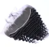 Brazilian Deep Wave Human Hair Weaves 3 Bundles with 13x4 Lace Frontal Ear to Ear Full Head Natural Color Can be Dyed5615152