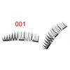 Naturlig 3D Triple Mink Magnetic False Eyewashes Handgjorda Limfri Magnet Ögonfransar Extension Make Up Tools