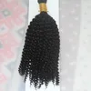 1 Jet Black 1 번들 10 ~ 26 인치 인간 브레이딩 헤어 대량 No Weft Mongolian Afro Kinky Curly Bulk Hair for Braiding4269823