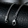 Bijoux de mode à chaîne ronde 100% Collier en acier inoxydable pour hommes / femmes 3 mm 18/20/22/24/28 pouces Fit 7158797