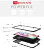 Metallvattentäta fodral för iPhone 7 Samsung S8 S7 S6 S5 SUCKSKASKT Tungt rustningstäckning Lyxig gorilla