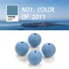 100 peças / lote 12mm redondo forma de silicone beads para o colar de enfermagem diy graduação de mastigar grânulos