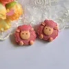 200 st lot Kawaii Cartoon Sheep Flatback Harts Cabochons Craft DIY för telefondekoration Hårbåge Hemdekoration 2 5cm 2 5CM272Q6328680