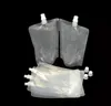 DHL 500 adet 250-500 ml Stand-up Plastik İçecek Ambalaj Torbası Bacalı Kese Içecek Suyu Suyu Süt Kahve Torbaları SN609