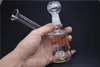 Deux fonctions 6 pouces Mini plate-forme pétrolière verre barboteur bong en verre en ligne à beignet plate-forme pétrolière percolateur 14.5mm joint mâle tuyau d'eau en verre