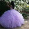 새로운 도착 볼 가운 푹신한 치마 구슬 로드리네톤 Quinceanera 드레스 달콤한 드레스 데뷔 테 가운 플러스 크기 커스텀