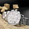 4810 серия Big Date U0114856 White Dial Japan Quartz Chronogrph Mens Watch Band Band Spectwatch Gents New Watches267d