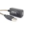 Freeshipping Super Speed ​​5m / 10m / 15m / 20m Repeater USB 2.0 Förlängningskabel Man till Kvinna M / F Inbyggd IC Dual Shielding