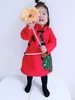 2018 Filles Vêtements Style Chinois Nouvel An Robe Printemps Automne Hiver Filles Princesse Robe Paon Broderie Cheongsam Enfants Cadeau D'anniversaire