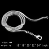 Hot Sale 925 Plated Silver Link Chains Necklaces Fit For Pendant Charm For Women Men Luxury S925 Jewelry Gift