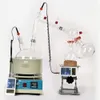 ZOBKD Supply Groothandel Laagste Prijs Lab 2L Short Path Distillatie Standaard Set W / Vacuümpomp Koelmachine