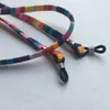 Sonnenbrille in Regenbogenfarben, flach gewebte Baumwollkordel, Brillenband, Brillengestellhalter, buntes Schlüsselband, Strandband/Sonnenbrillenkette