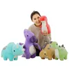30 см красочные плюшевые игрушки динозавра фаршированные милые кукла мягкие мультфильм животные каваи дети игрушка милый детский подарок brinquedos la109