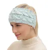 2018 Hot Sale Stickad Virka Headband Kvinnor Vintersport Head Wrap Hårband Turban Head Band Ear Warmer Beanie Cap Headbands Free Shipping