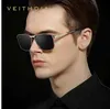 veithdia 브랜드 남성용 빈티지 사각형 선글라스 편광 된 UV400 렌즈 안경 액세서리 남성용 남성용 태양 안경 v2462