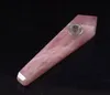 4 tum naturlig safir ametist kristallkvarts stenrökrör för tobaksked bong rökning mix color6260230
