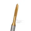 Freeshipping Spiral Point Tap Schroefdraad M4 HSS Titanium Plating Machine Tap Metrische Plug Voor Boor Roestvrijstalen Handgereedschap