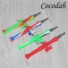 bazooka gun shape pipes Silicone Nectar Dab Straw kit portable Concentrate smoke Pipe with Titanium Tip Mini Dab Straws Oil Rigs