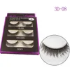 3D Mink False Eyelashes Lashes 24 Styles Handmade Soft Thick Natural Long Fake Eye Lash Eyelash 3 Pairs