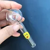 Glimlach Logo Glas Olie Burner Pijp Lepel Pyrex Olie Brander Glasbuizen Handleidingen Smoking Pijpen voor roken Accessoires