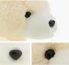 Dorimytrader adorabile animale morbido orso polare giocattolo peluche gigante cartone animato cuscino per bambolo regalo di Natale 31 pollici 80 cm dy505268681589