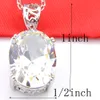 NOUVEAU 6Pc / lot Luckyshine Engagement Bijoux Morganite kunzite Topaz Gems Pendentif 925 pendentifs en argent sterling mariage Israël Etats-Unis Bijoux Ovale