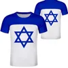 Ungheria Israele T-shirt unisex per giovani studenti ragazzo con nome personalizzato, bandiera nazionale, tendenza della personalità, coppie selvagge, t-shirt casual