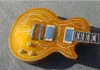 Custom Shop Billy Gib 1957 Pinstripe Goldtop Top Gold Top Guitare Electrique Relive Vos Guitares Trapezoid Pearl Inlay Chrome Hardware
