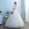 Prenses Ucuz Artı Boyutu O-Boyun Gelinlik 2018 Aplikler Güzel Lace Up Gelin Törenlerinde vestido de noiva