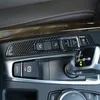 Carbon Fiber Color Center Console Mode Knappar Ram Dekorationskåpa För BMW X5 F15 X6 F16 2014-18 LHD ABS CAR INTERIOT