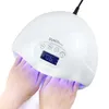 48W nageltorkare Dual UV LED -nagellampa Gel Polish Curing Light med botten 30S60S TIMER LCD Display Lamp för naglar Nagel torktumlare7877140