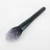 single blush brush Flame cosmetic brush with wood handle black foundation powder brush 50 pcs/lot DHL