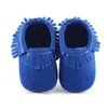 Nouveau-né bébé chaussures souple en cuir PU gland mocassins Walker chaussures bébé enfant en bas âge arc frange gland chaussures mocassin 14 couleurs Stock choisir librement