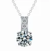 DHL Femmes Diamant Pendentif Collier Or Argent Zircon Pendentif Collier Simple Bijoux pour Mariée Décoration De Fête De Mariage