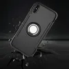 Fahrzeugpanzerhülle für iPhone 11 Pro Max Xs X XR 8 Plus 7 6 6S 5 5S SE mit Ringständer, stoßfeste Schale aus hartem PC + weiche TPU-Abdeckung