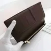 Designer-Geldbörsen, klassisches langes Portemonnaie, Standard-Geldbörse für Herren, Organizer, lange Geldbörse, Geldtasche, Reißverschlusstasche, Damier-Münzfach, Geldschein