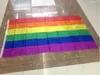 100Pcs Rainbow Flag 3x5FT 90x150cm Lesbian Gay Pride Polyester LGBT Flag Banner Polyester Colorful Rainbow Flag For Decoration 3 X 5FT