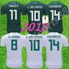 2018 월드컵 멕시코 축구 유니폼 홈 멀리 17 18 그린 chicharito camisetas de futbol hernandez g dos santos 축구 셔츠