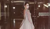 New High-end Custom Elegant Champagne Heavy Manual Shawl Prom Dresses European And American Long Red Carpet Evening Dresses DH27