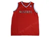 NC State Wolfpack Koleji Jersey David Thompson Omer Yurtseven Braxton Beverly Markell Johnson Özel Basketbol Formaları Kırmızı