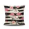9 stlye flamingo dos desenhos animados estilo travesseiro colorido aves folha fronha capa de impressão animal bonito capa de almofada caçoa o presente